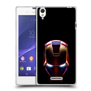 Силиконовый чехол на Sony Xperia T3 с принтом IronMan Железный человек Силиконовый чехол на Sony Xperia T3 с принтом IronMan Железный человек