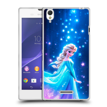 Силиконовый чехол на Sony Xperia T3 с принтом Холодное сердце Frozen Силиконовый чехол на Sony Xperia T3 с принтом Холодное сердце Frozen