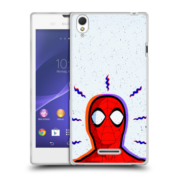 Силиконовый чехол на Sony Xperia T3 с принтом Spiderman Человек паук Силиконовый чехол на Sony Xperia T3 с принтом Spiderman Человек паук