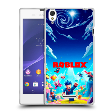 Силиконовый чехол на Sony Xperia T3 с принтом Roblox Роблокс Силиконовый чехол на Sony Xperia T3 с принтом Roblox Роблокс