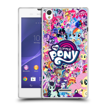Силиконовый чехол на Sony Xperia T3 с принтом My little pony Дружба чудо Силиконовый чехол на Sony Xperia T3 с принтом My little pony Дружба чудо