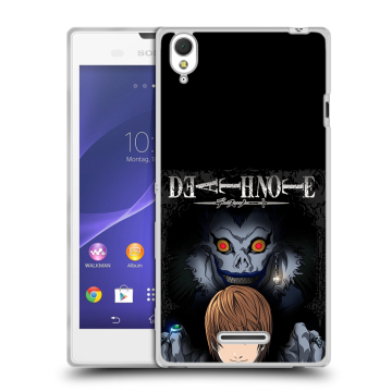 Силиконовый чехол на Sony Xperia T3 с принтом Death note Тетрадь смерти Силиконовый чехол на Sony Xperia T3 с принтом Death note Тетрадь смерти