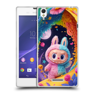 Силиконовый чехол на Sony Xperia T3 с принтом Labubu Лабубу Силиконовый чехол на Sony Xperia T3 с принтом Labubu Лабубу