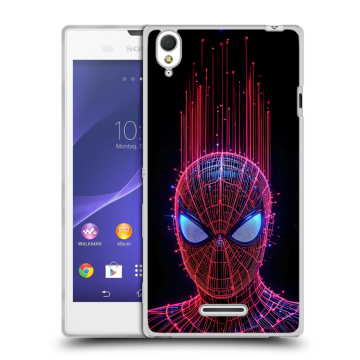 Силиконовый чехол на Sony Xperia T3 с принтом Spiderman Человек паук Силиконовый чехол на Sony Xperia T3 с принтом Spiderman Человек паук