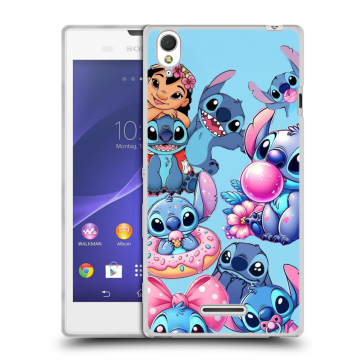 Силиконовый чехол на Sony Xperia T3 с принтом Лило и Стич