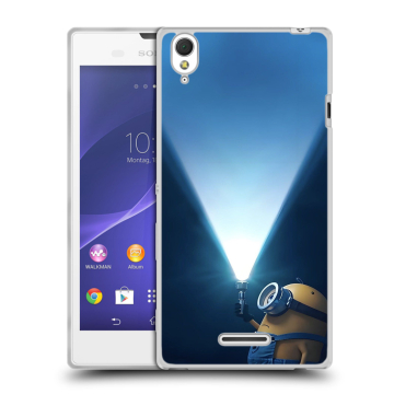 Силиконовый чехол на Sony Xperia T3 с принтом Миньоны Силиконовый чехол на Sony Xperia T3 с принтом Миньоны