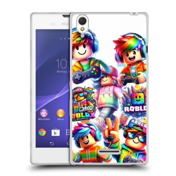 Силиконовый чехол на Sony Xperia T3 с принтом Roblox Роблокс Силиконовый чехол на Sony Xperia T3 с принтом Roblox Роблокс