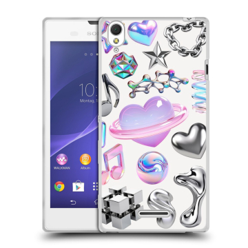 Силиконовый чехол на Sony Xperia T3 с принтом Y2K Силиконовый чехол на Sony Xperia T3 с принтом Y2K