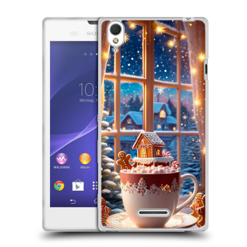 Силиконовый чехол на Sony Xperia T3 с принтом Новый год Силиконовый чехол на Sony Xperia T3 с принтом Новый год