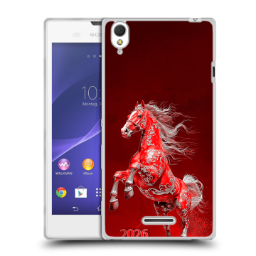 Силиконовый чехол на Sony Xperia T3 с принтом Новый год Силиконовый чехол на Sony Xperia T3 с принтом Новый год