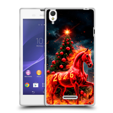 Силиконовый чехол на Sony Xperia T3 с принтом Новый год Силиконовый чехол на Sony Xperia T3 с принтом Новый год
