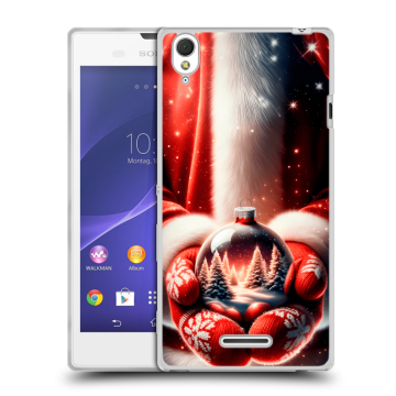 Силиконовый чехол на Sony Xperia T3 с принтом Новый год Силиконовый чехол на Sony Xperia T3 с принтом Новый год