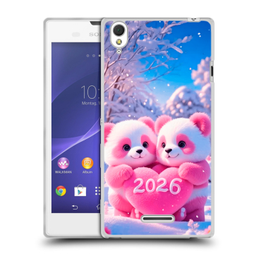 Силиконовый чехол на Sony Xperia T3 с принтом Новый год Силиконовый чехол на Sony Xperia T3 с принтом Новый год