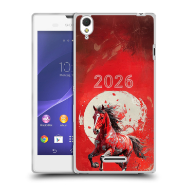 Силиконовый чехол на Sony Xperia T3 с принтом Новый год Силиконовый чехол на Sony Xperia T3 с принтом Новый год