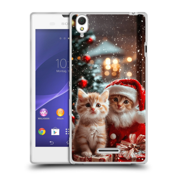 Силиконовый чехол на Sony Xperia T3 с принтом Новый год Силиконовый чехол на Sony Xperia T3 с принтом Новый год