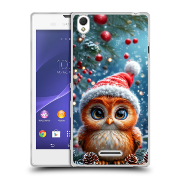 Силиконовый чехол на Sony Xperia T3 с принтом Новый год