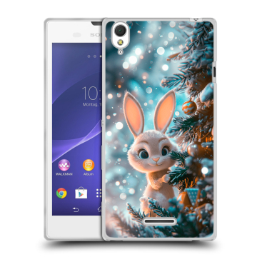 Силиконовый чехол на Sony Xperia T3 с принтом Новый год