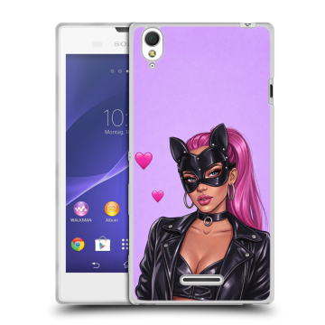Силиконовый чехол на Sony Xperia T3 с принтом женский Силиконовый чехол на Sony Xperia T3 с принтом женский