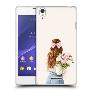 Силиконовый чехол на Sony Xperia T3 с принтом женский Силиконовый чехол на Sony Xperia T3 с принтом женский