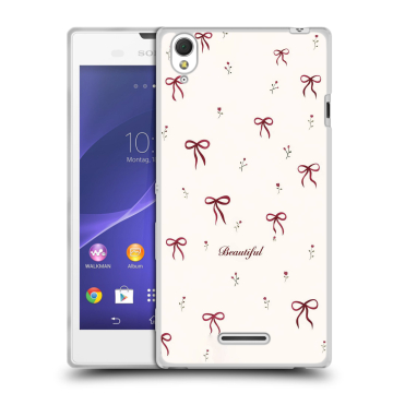 Силиконовый чехол на Sony Xperia T3 с принтом для девочек