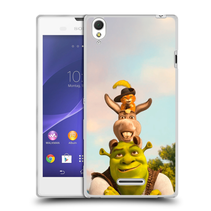 Силиконовый чехол на Sony Xperia T3 с принтом Шрек Shrek Силиконовый чехол на Sony Xperia T3 с принтом Шрек Shrek