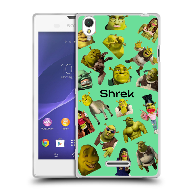 Силиконовый чехол на Sony Xperia T3 с принтом Шрек Shrek Силиконовый чехол на Sony Xperia T3 с принтом Шрек Shrek