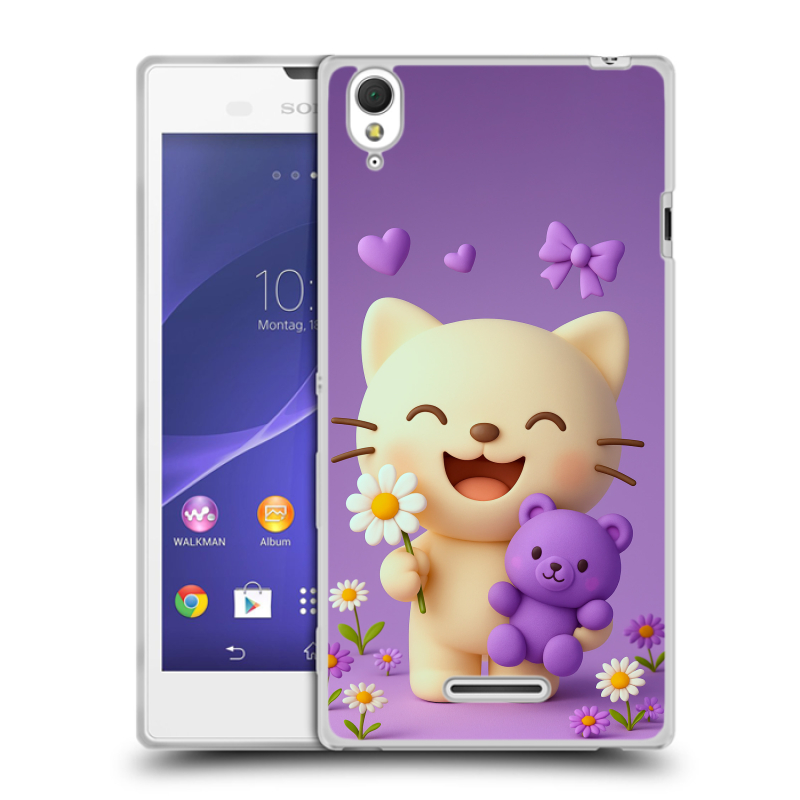 Силиконовый чехол на Sony Xperia T3 с принтом для девочек Силиконовый чехол на Sony Xperia T3 с принтом для девочек