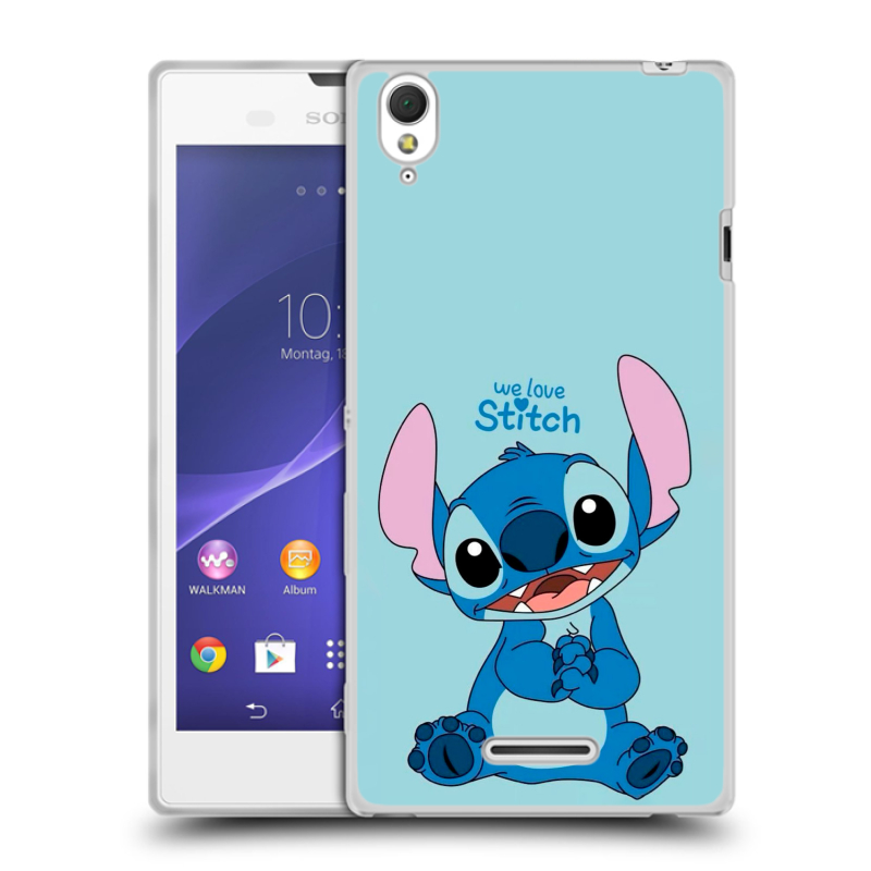 Силиконовый чехол на Sony Xperia T3 с принтом Лило и Стич Силиконовый чехол на Sony Xperia T3 с принтом Лило и Стич