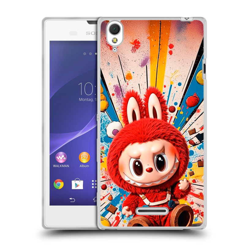 Силиконовый чехол на Sony Xperia T3 с принтом Labubu Лабубу Силиконовый чехол на Sony Xperia T3 с принтом Labubu Лабубу