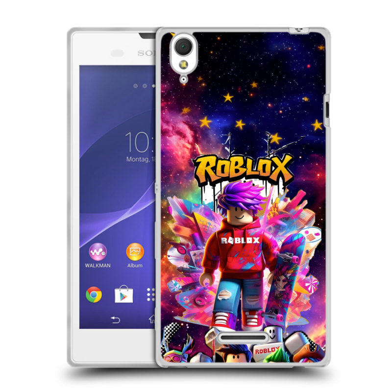 Силиконовый чехол на Sony Xperia T3 с принтом Roblox Роблокс Силиконовый чехол на Sony Xperia T3 с принтом Roblox Роблокс