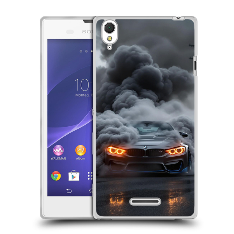 Силиконовый чехол на Sony Xperia T3 с принтом BMW БМВ Силиконовый чехол на Sony Xperia T3 с принтом BMW БМВ