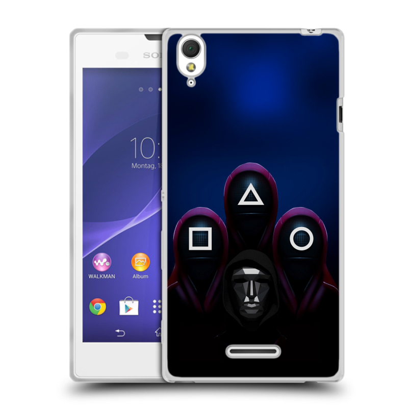 Силиконовый чехол на Sony Xperia T3 с принтом Игра Кальмара Силиконовый чехол на Sony Xperia T3 с принтом Игра Кальмара