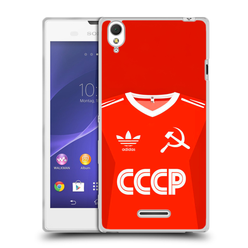 Силиконовый чехол на Sony Xperia T3 с принтом Флаг Герб СССР Силиконовый чехол на Sony Xperia T3 с принтом Флаг Герб СССР