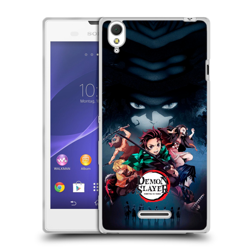 Силиконовый чехол на Sony Xperia T3 с принтом Demon Slayer Клинок рассекающий демонов Силиконовый чехол на Sony Xperia T3 с принтом Demon Slayer Клинок рассекающий демонов