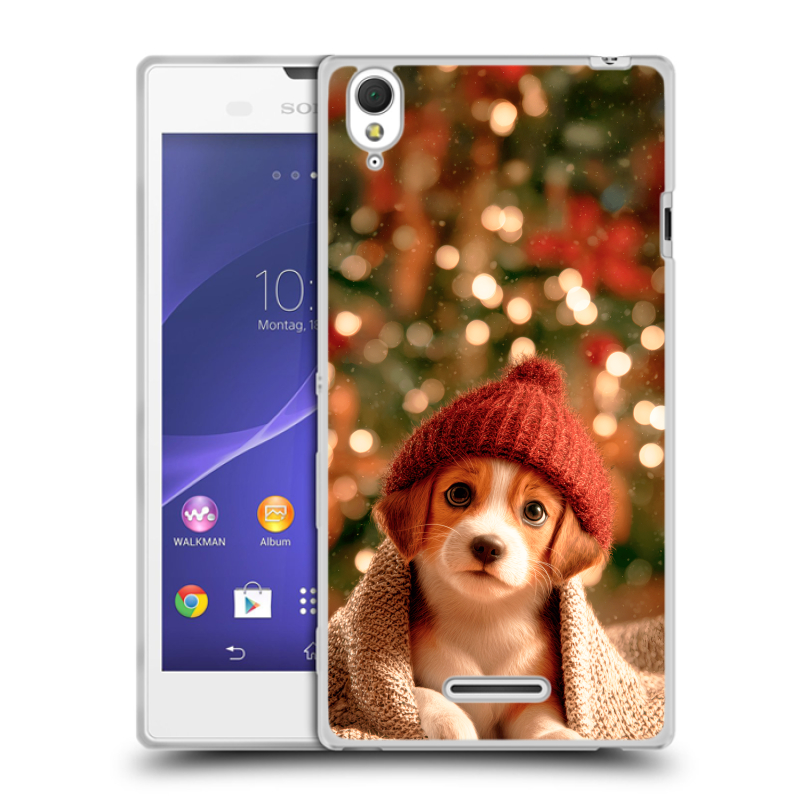 Силиконовый чехол на Sony Xperia T3 с принтом Новый год Силиконовый чехол на Sony Xperia T3 с принтом Новый год