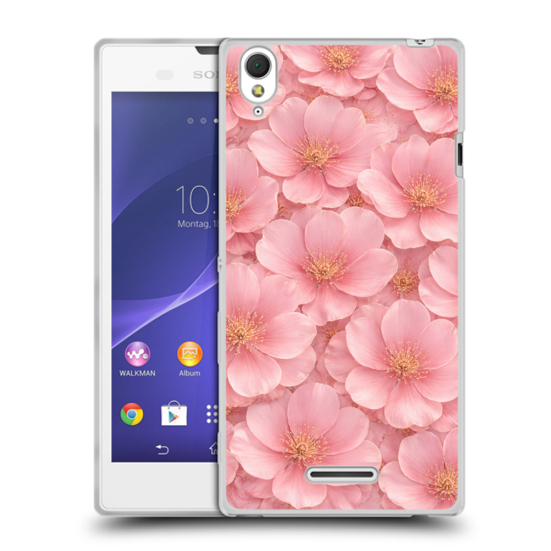 Силиконовый чехол на Sony Xperia T3 с принтом женский Силиконовый чехол на Sony Xperia T3 с принтом женский