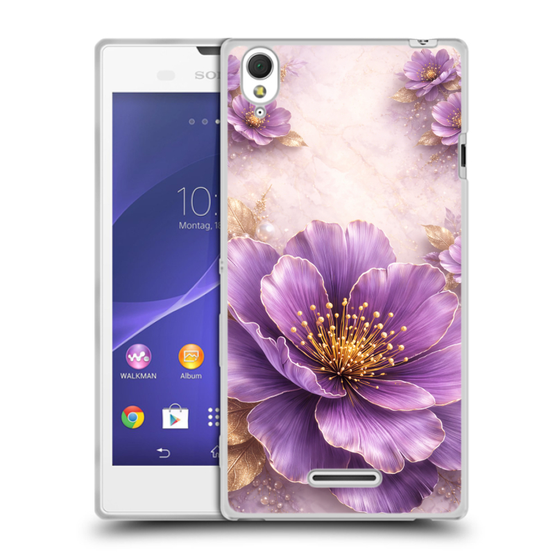 Силиконовый чехол на Sony Xperia T3 с принтом женский Силиконовый чехол на Sony Xperia T3 с принтом женский