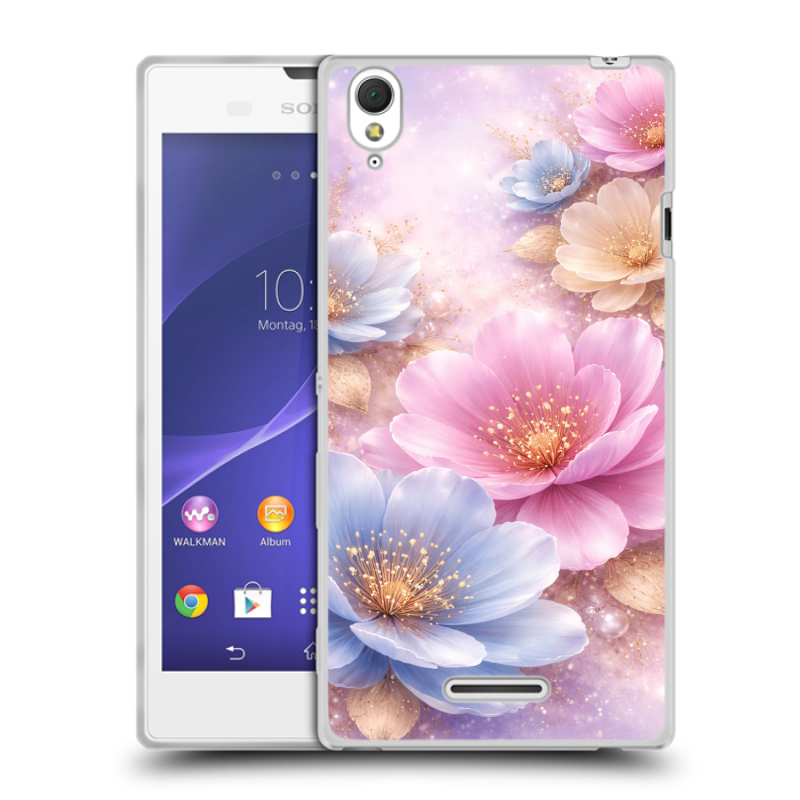 Силиконовый чехол на Sony Xperia T3 с принтом женский Силиконовый чехол на Sony Xperia T3 с принтом женский