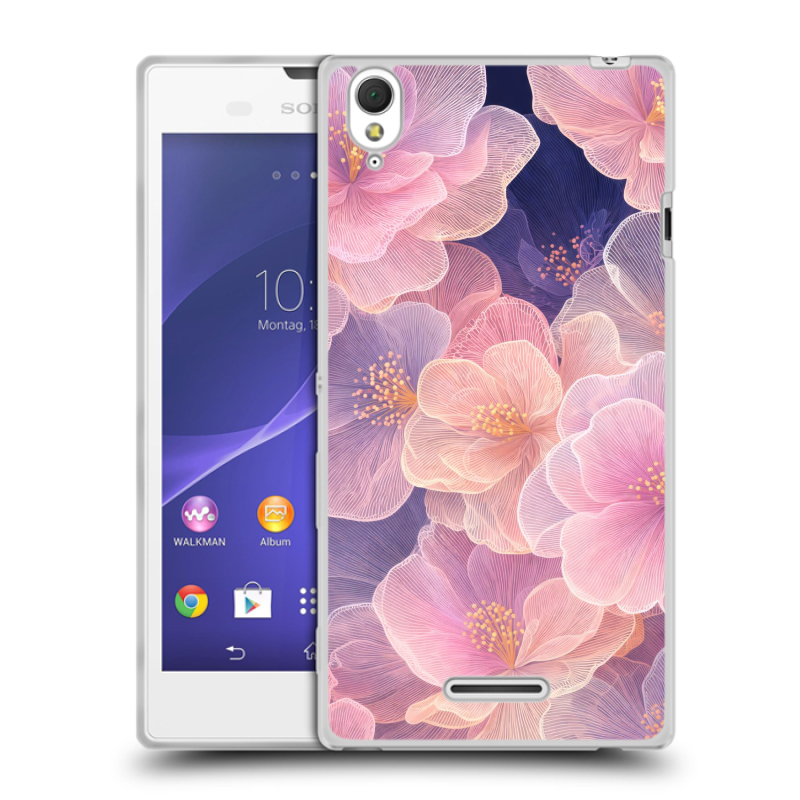 Силиконовый чехол на Sony Xperia T3 с принтом женский Силиконовый чехол на Sony Xperia T3 с принтом женский