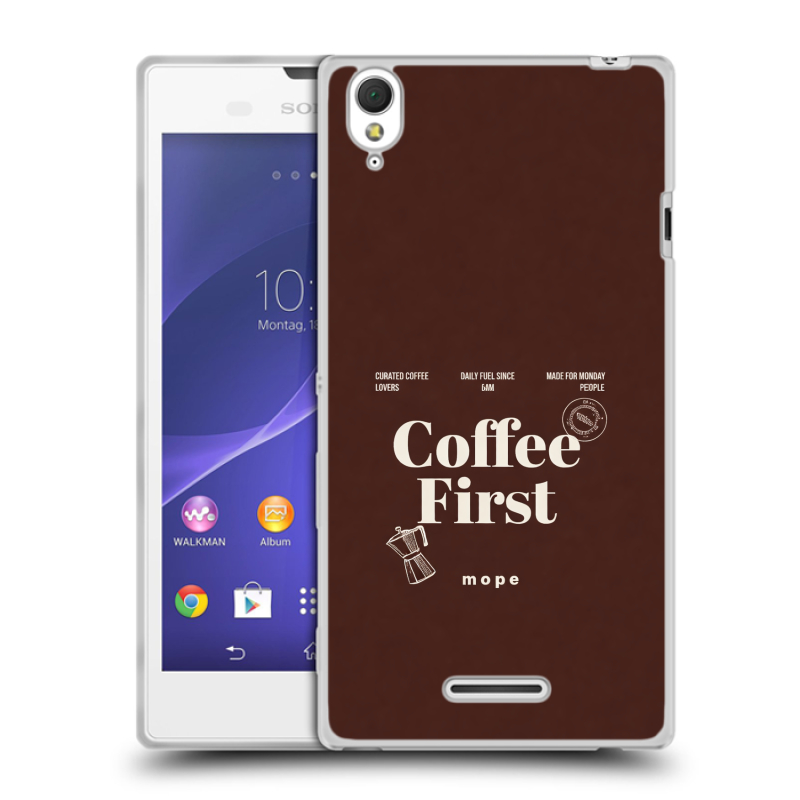 Силиконовый чехол на Sony Xperia T3 с принтом женский Силиконовый чехол на Sony Xperia T3 с принтом женский