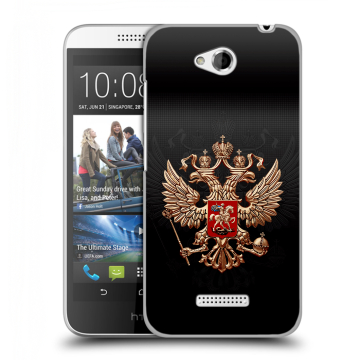 Силиконовый чехол на HTC Desire 616 с принтом Герб России Силиконовый чехол на HTC Desire 616 с принтом Герб России