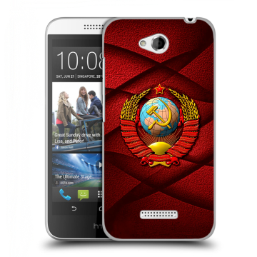 Силиконовый чехол на HTC Desire 616 с принтом Герб СССР Силиконовый чехол на HTC Desire 616 с принтом Герб СССР