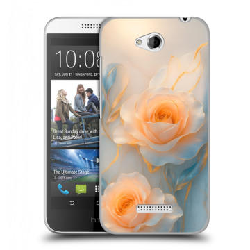 Силиконовый чехол на HTC Desire 616 с принтом Женский