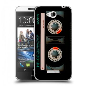 Силиконовый чехол на HTC Desire 616 с принтом Кассета