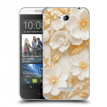 Силиконовый чехол на HTC Desire 616 с принтом Цветы