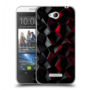 Силиконовый чехол на HTC Desire 616 с принтом Абстракция