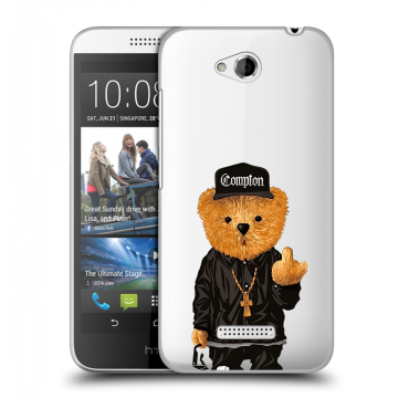 Силиконовый чехол на HTC Desire 616 с принтом Мишка
