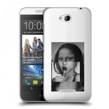 Силиконовый чехол на HTC Desire 616 с принтом Мона Лиза