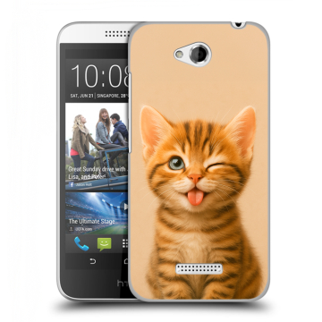 Силиконовый чехол на HTC Desire 616 с принтом котенок Силиконовый чехол на HTC Desire 616 с принтом котенок