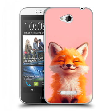 Силиконовый чехол на HTC Desire 616 с принтом милая лиса